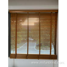 Basswood Slat Material 100% Wooden Venetian Blinds